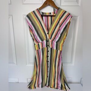 Women’s‎ Ann  Taylor Loft Striped 100% Viscose Dress Size 2